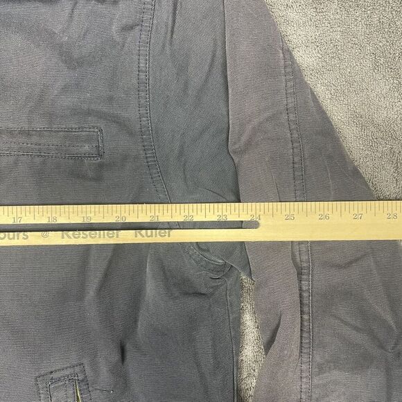 Vintage Tommy Hilfiger Jacket Men's L Blue Long Sleeve Chore Work 90s Faded - Picture 11 of 12